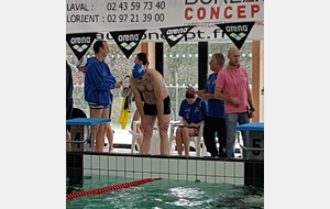 Concentration de Pascal au départ du 50 brasse