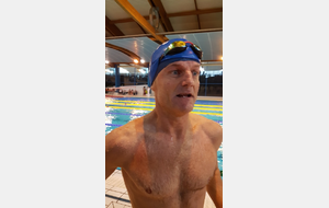 Michel à l'arrivée de son 100 NL