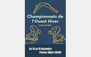 Championnats de l'Ouest Hiver - 25m - Tours